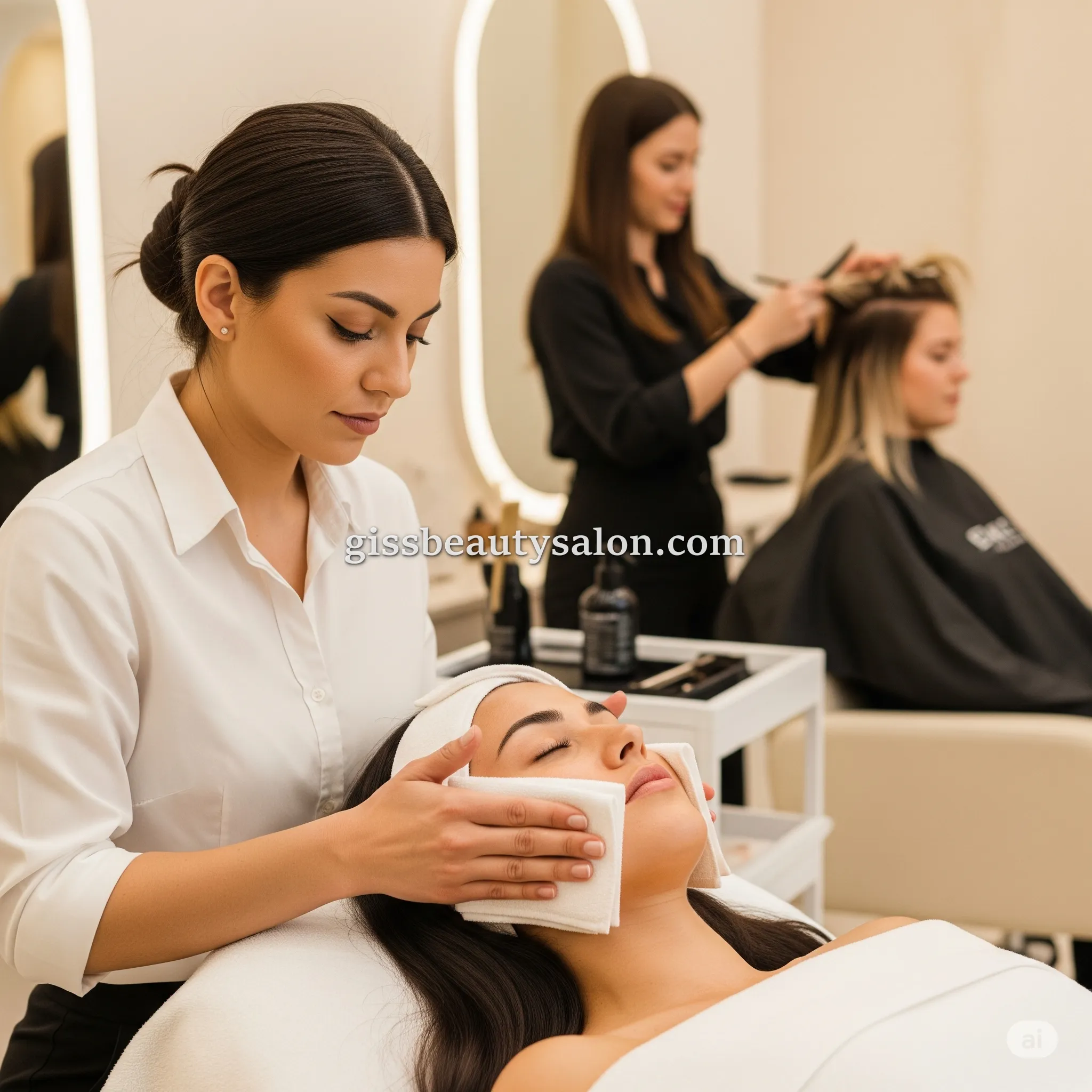 سالن زیبایی گیس خدمات فیشیال صورت رنگ و لایت در مرکز تهران جمهوری